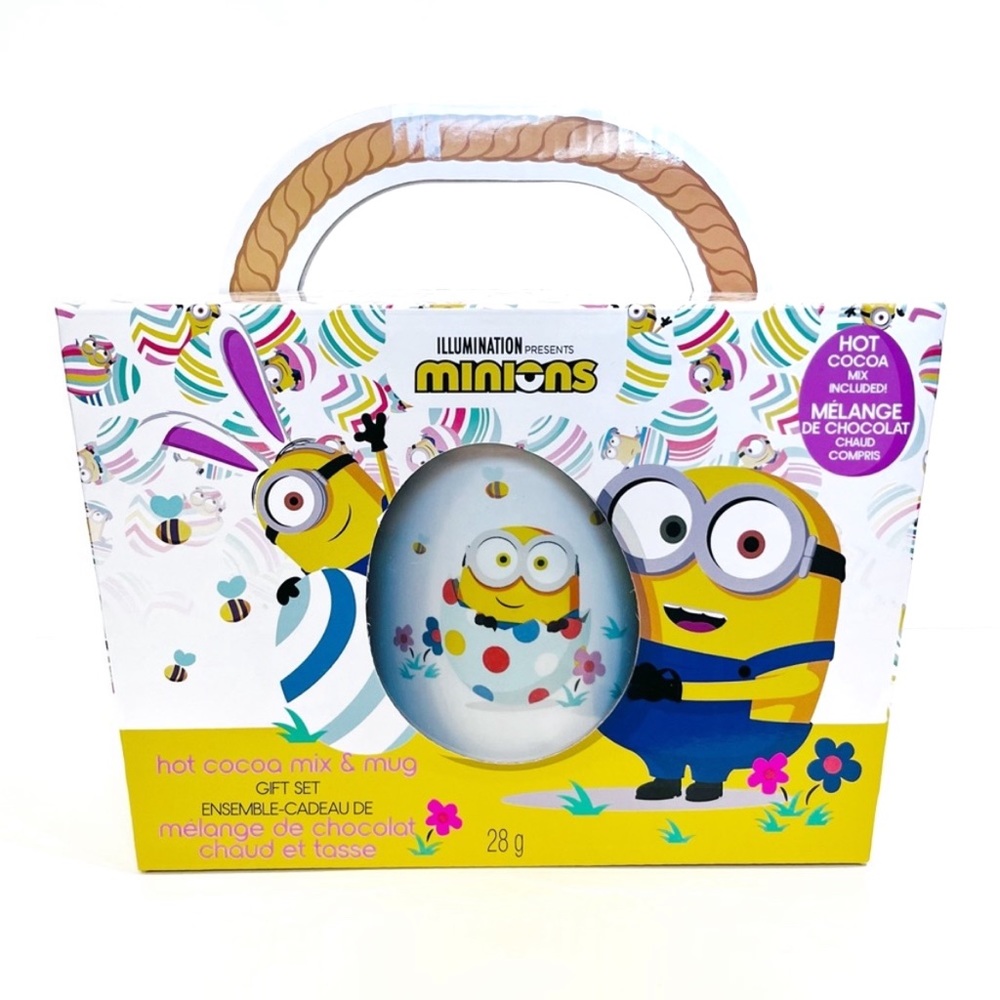 Minions Despicable Me Ceramic Mug with Hot Chocolate Coco Mix Easter Egg Coffee